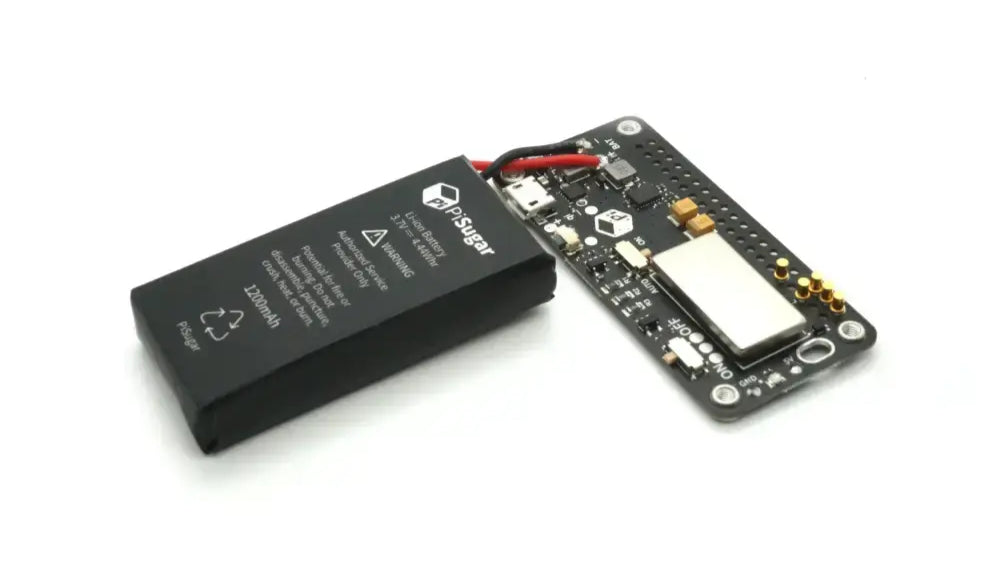 PiSugar S 1200 mAh Raspberry Pi Zero Battery - PiSugar Battery Module