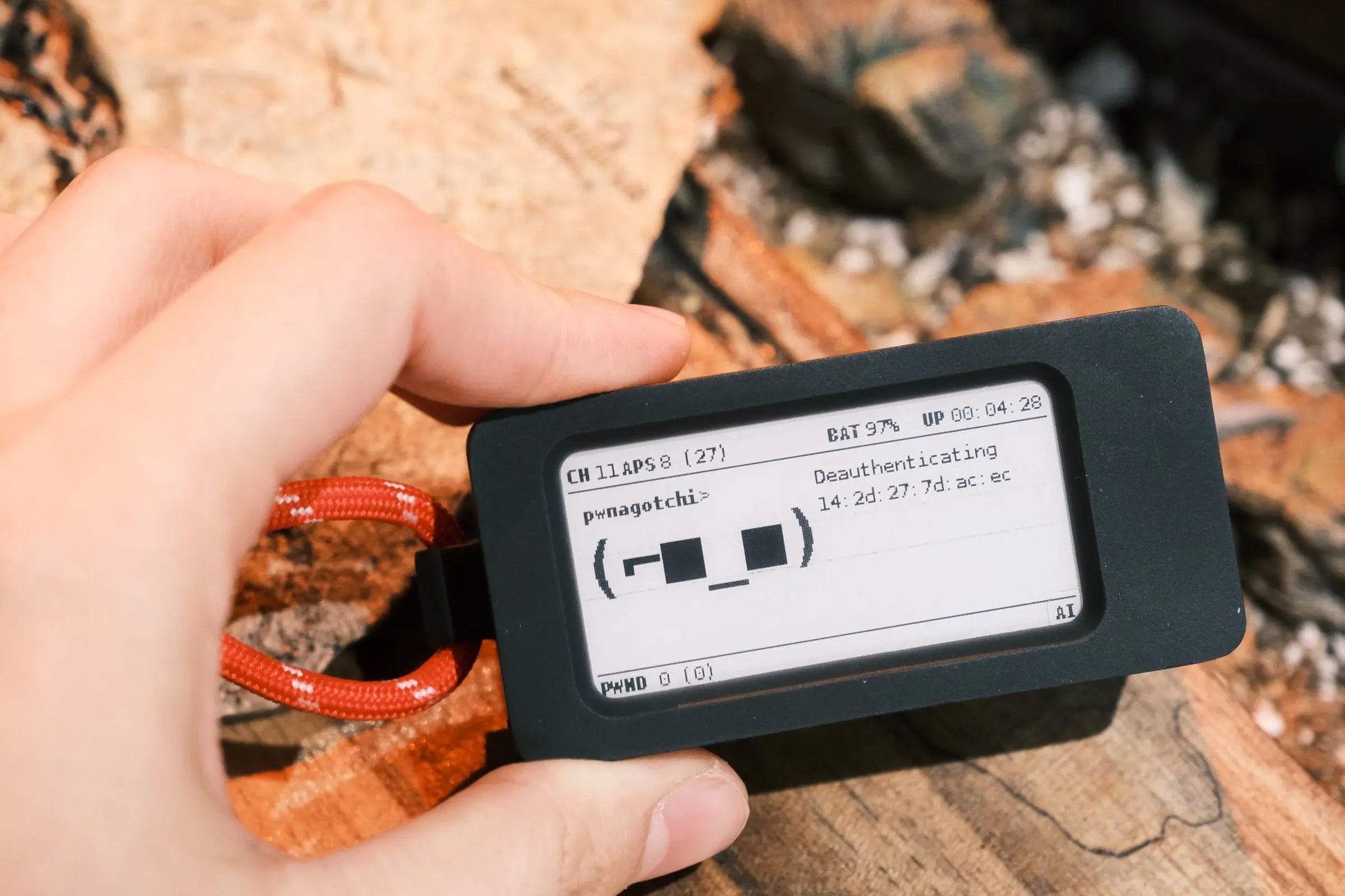 Pwnagotchi Complete Pack - Pi02w-PiSugar3-eink-case 我的商店